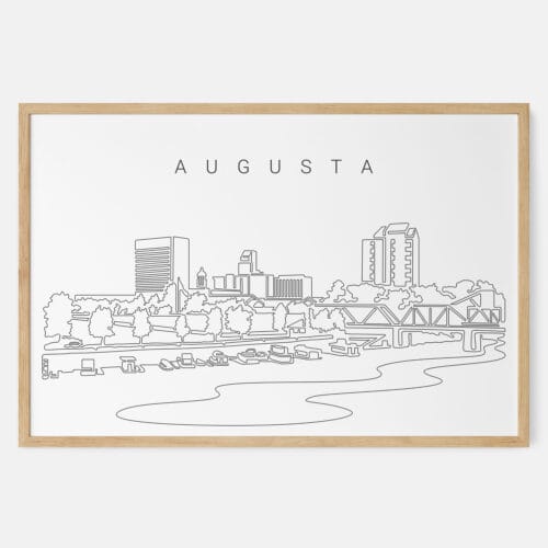 Augusta Skyline Art Print