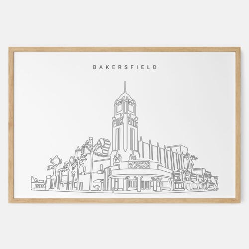 Bakersfield Fox Theater Art Print