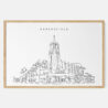 Framed Bakersfield Art print - Landscape - Main