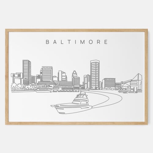 Baltimore Skyline Art Print