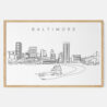 Framed Baltimore Art print - Landscape - Main