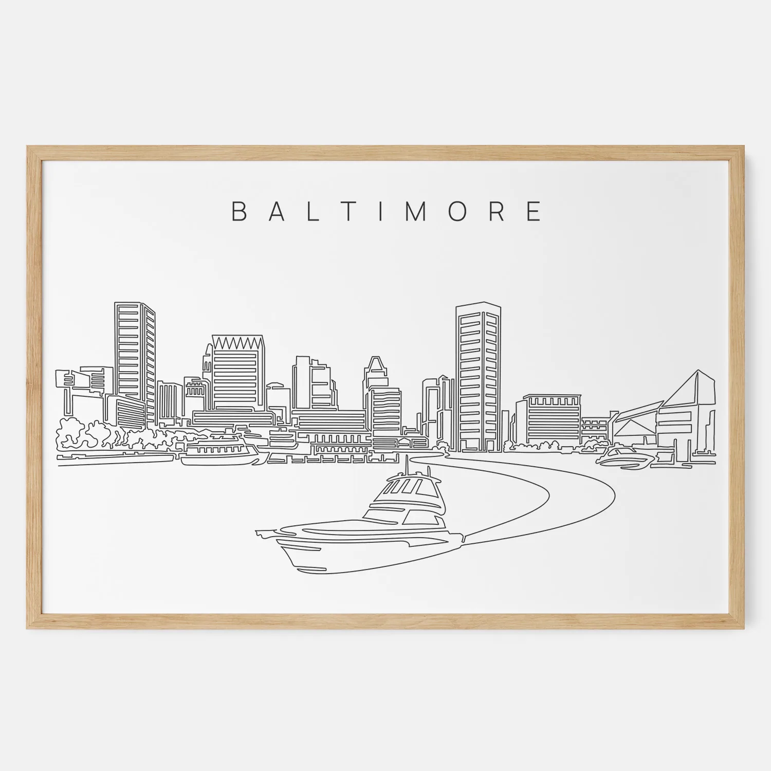 Baltimore Skyline Art Print