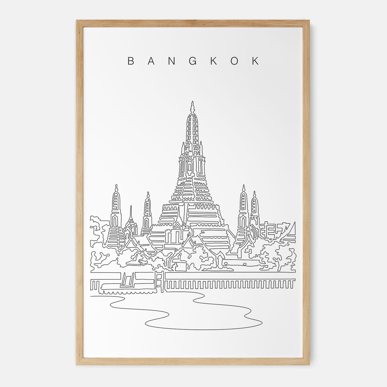 Bangkok Wat Arun Art Print