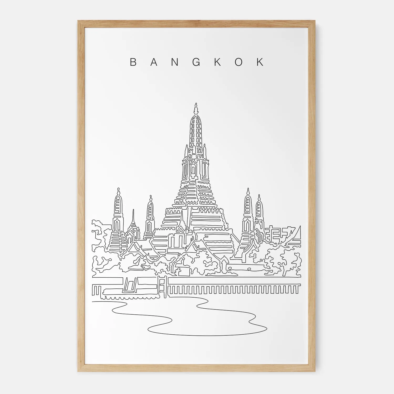 Bangkok Wat Arun Art Print