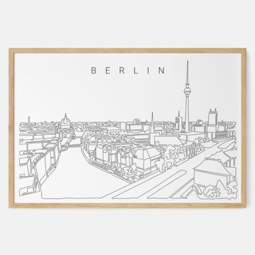 Berlin Skyline Art Print