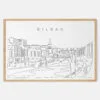 Framed Bilbao Art print - Landscape - Main