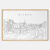 Framed Bilbao Art print - Landscape - Main