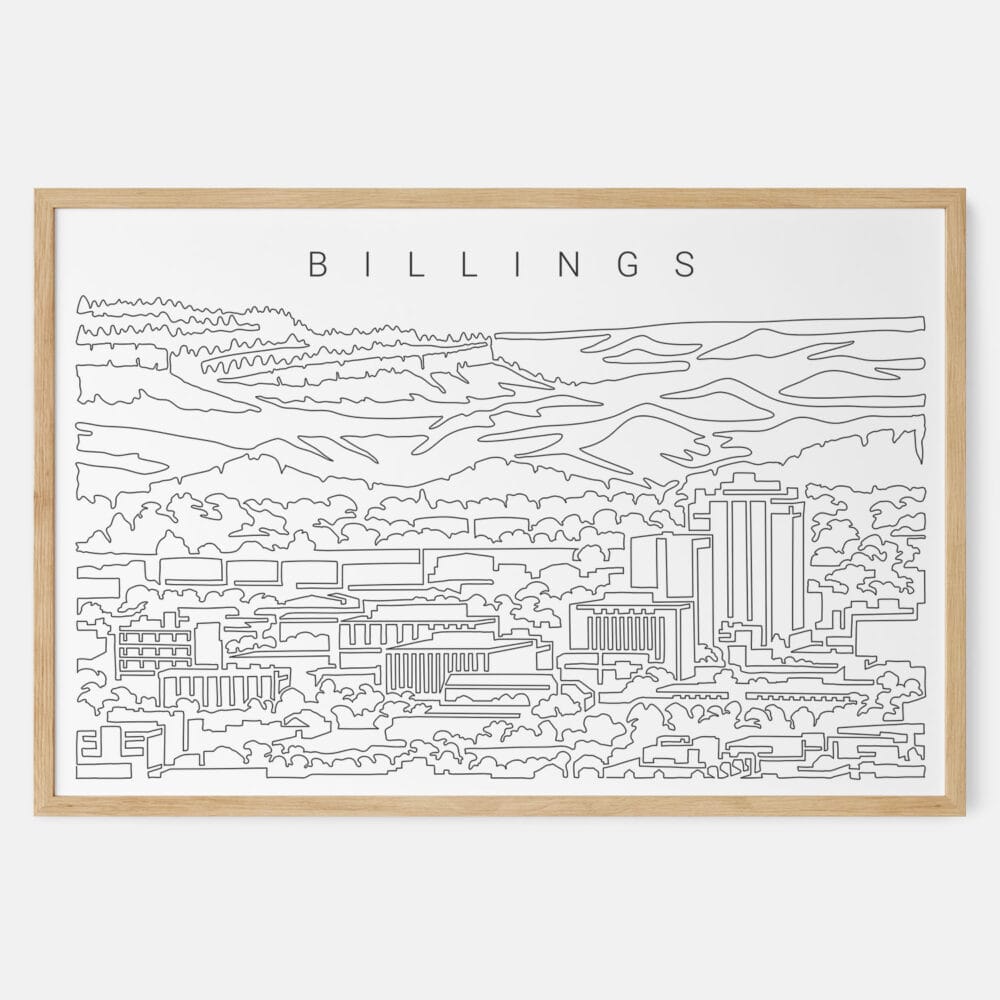 Framed Billings Art print - Landscape - Main