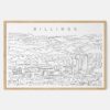 Framed Billings Art print - Landscape - Main
