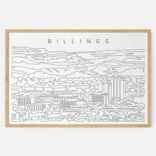 Billings Skyline Art Print