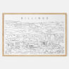 Framed Billings Art print - Landscape - Main