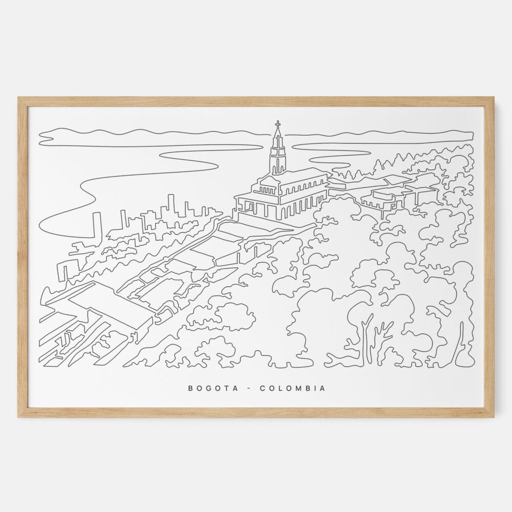 Framed Bogota Colombia Art print - Landscape - Main