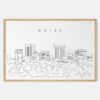 Framed Boise Idaho Art print - Landscape - Main