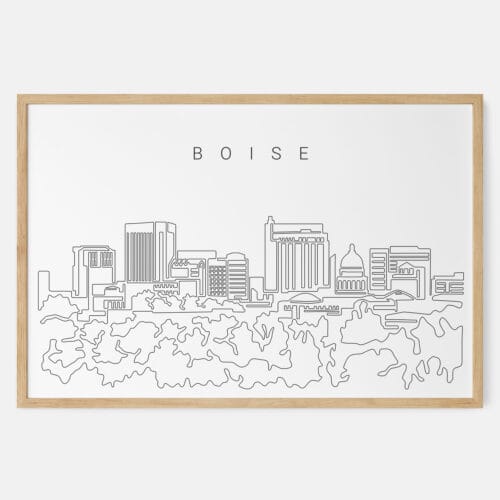 Boise Idaho Skyline Art Print