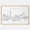 Framed Boston Charles River Art print - Landscape - Main