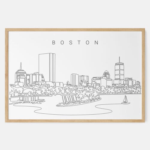 Boston Skyline Art Print