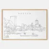 Framed Boston Esplanade Art print - Landscape - Main
