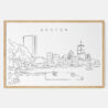 Framed Boston Esplanade Art print - Landscape - Main