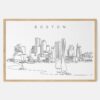 Framed Boston Harbor Art print - Landscape - Main