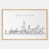 Framed Chicago Art print - Landscape - Main