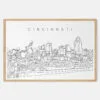 Framed Cincinnati Art print - Landscape - Main