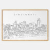 Framed Cincinnati Art print - Landscape - Main
