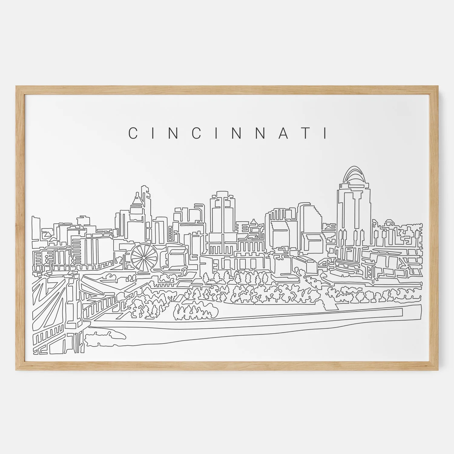 Cincinnati Skyline Art Print