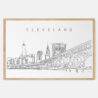 Framed Cleveland Art print - Landscape - Main