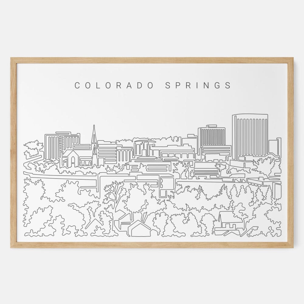 Framed Colorado Springs Art print - Landscape - Main