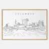 Framed Columbus Ohio Art print - Landscape - Main