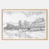 Framed Da Nang Dragon Bridge Art print - Landscape - Main