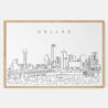 Framed Dallas TX Art print - Landscape - Main