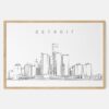 Framed Detroit Art print - Landscape - Main