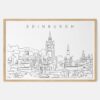 Framed Edinburgh Art print - Landscape - Main