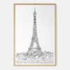 Framed Eiffel Tower Art print - Portrait - Main