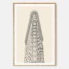 Framed Flatiron Building Wall Art - Main - Light - Portrait