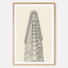 Framed Flatiron Building Wall Art - Main - Light - Portrait