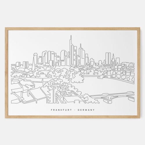 Frankfurt Main Skyline Art Print
