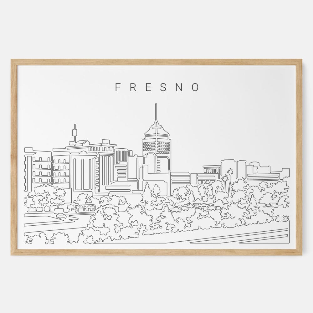 Framed Fresno Art print - Landscape - Main