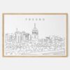 Framed Fresno Art print - Landscape - Main
