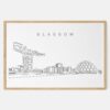 Framed Glasgow Art print - Landscape - Main