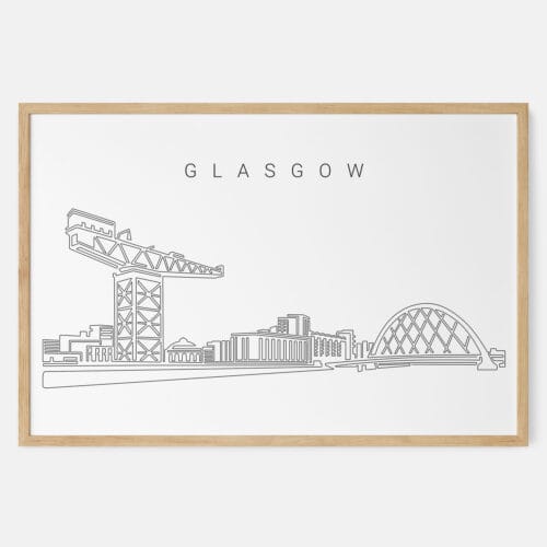 Glasgow Skyline Art Print