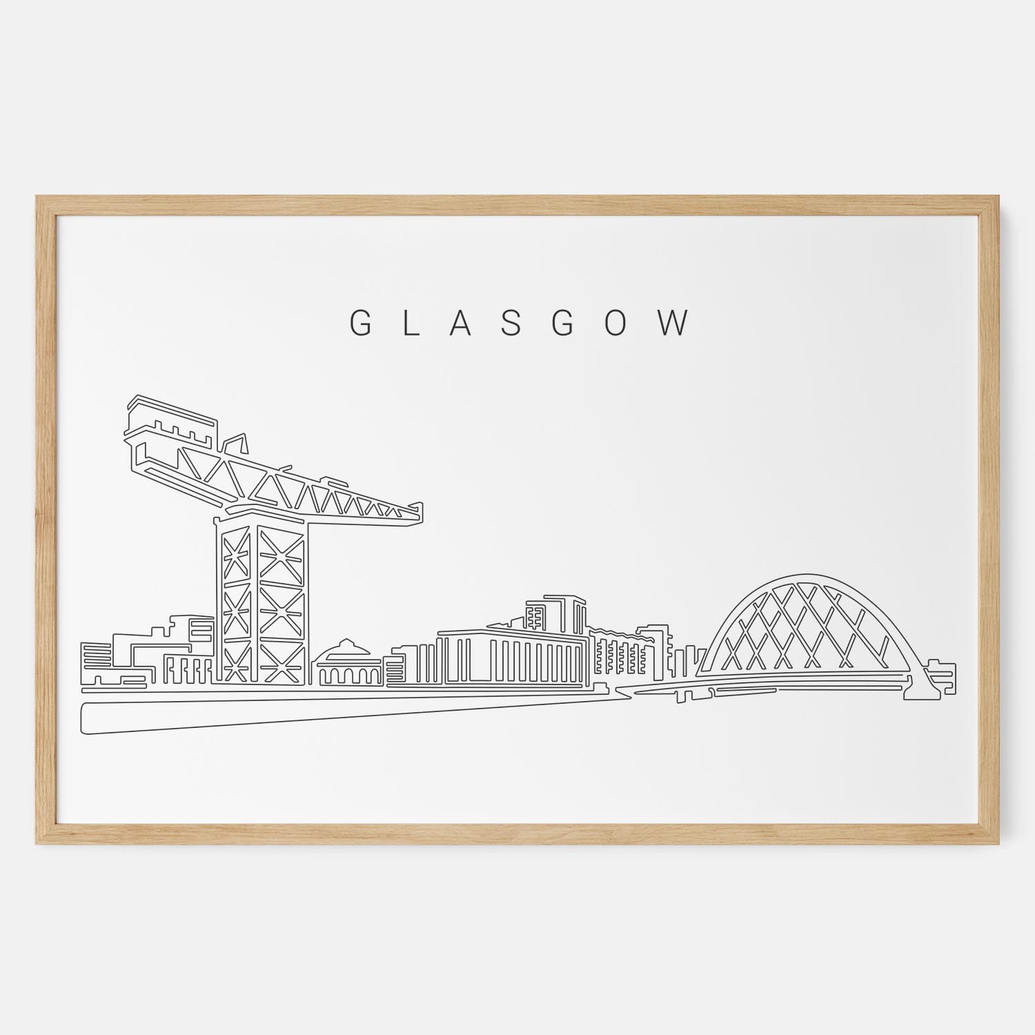 Glasgow Skyline Art Print