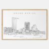 Framed Grand rapids Art print - Landscape - Main