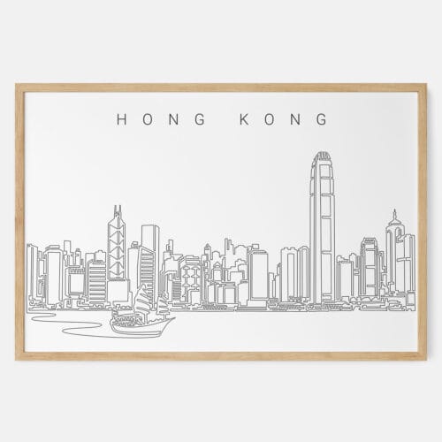 Hong Kong Skyline Art Print