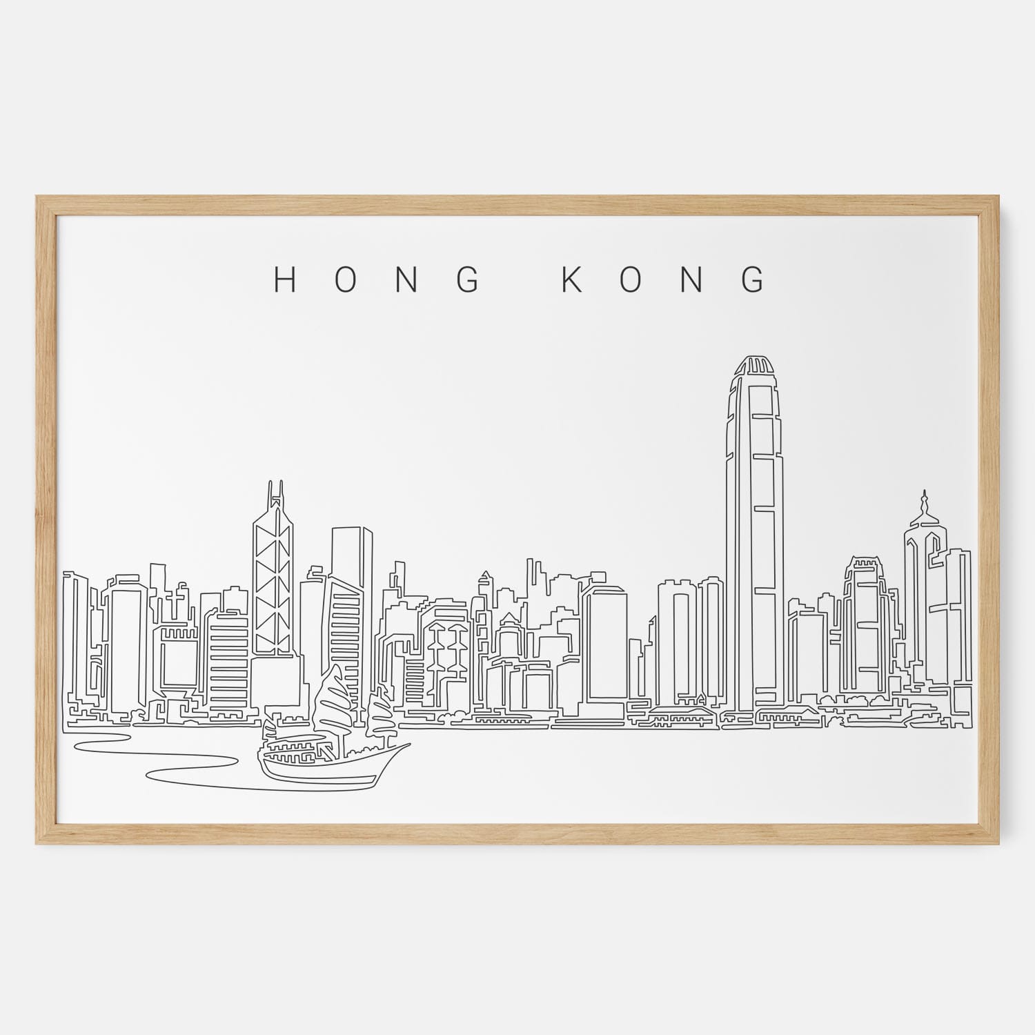 Hong Kong Skyline Art Print