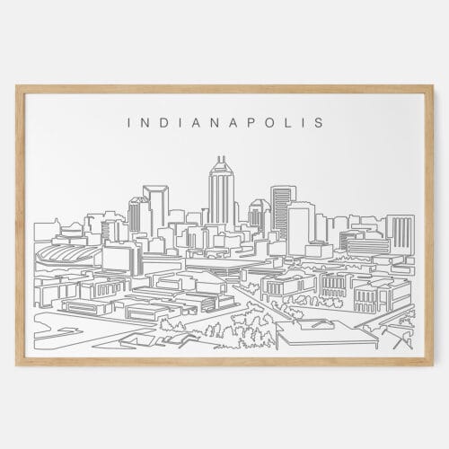 Indianapolis Skyline Art Print