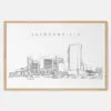 Framed Jacksonville Art print - Landscape - Main