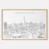 Framed Johannesburg Art print - Landscape - Main