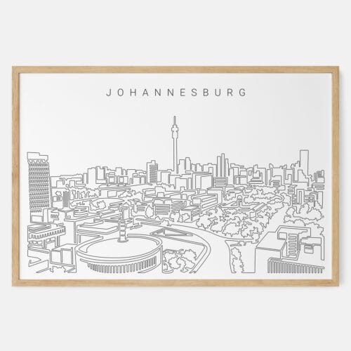 Johannesburg Skyline Art Print